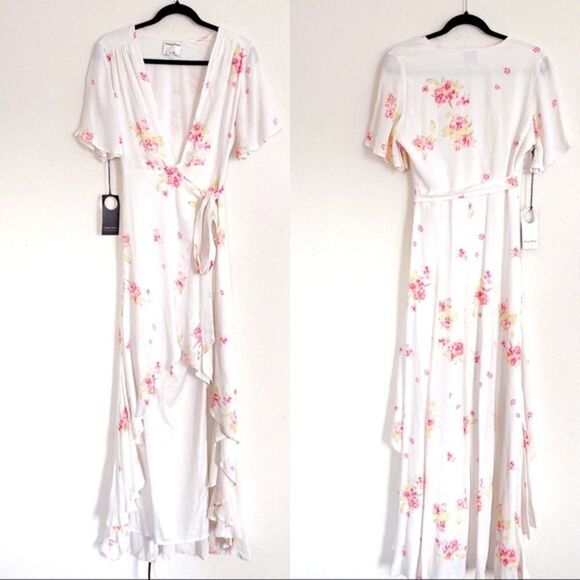 Privacy Please KRAUSE wrap floral maxi Dress - Picture 6 of 12